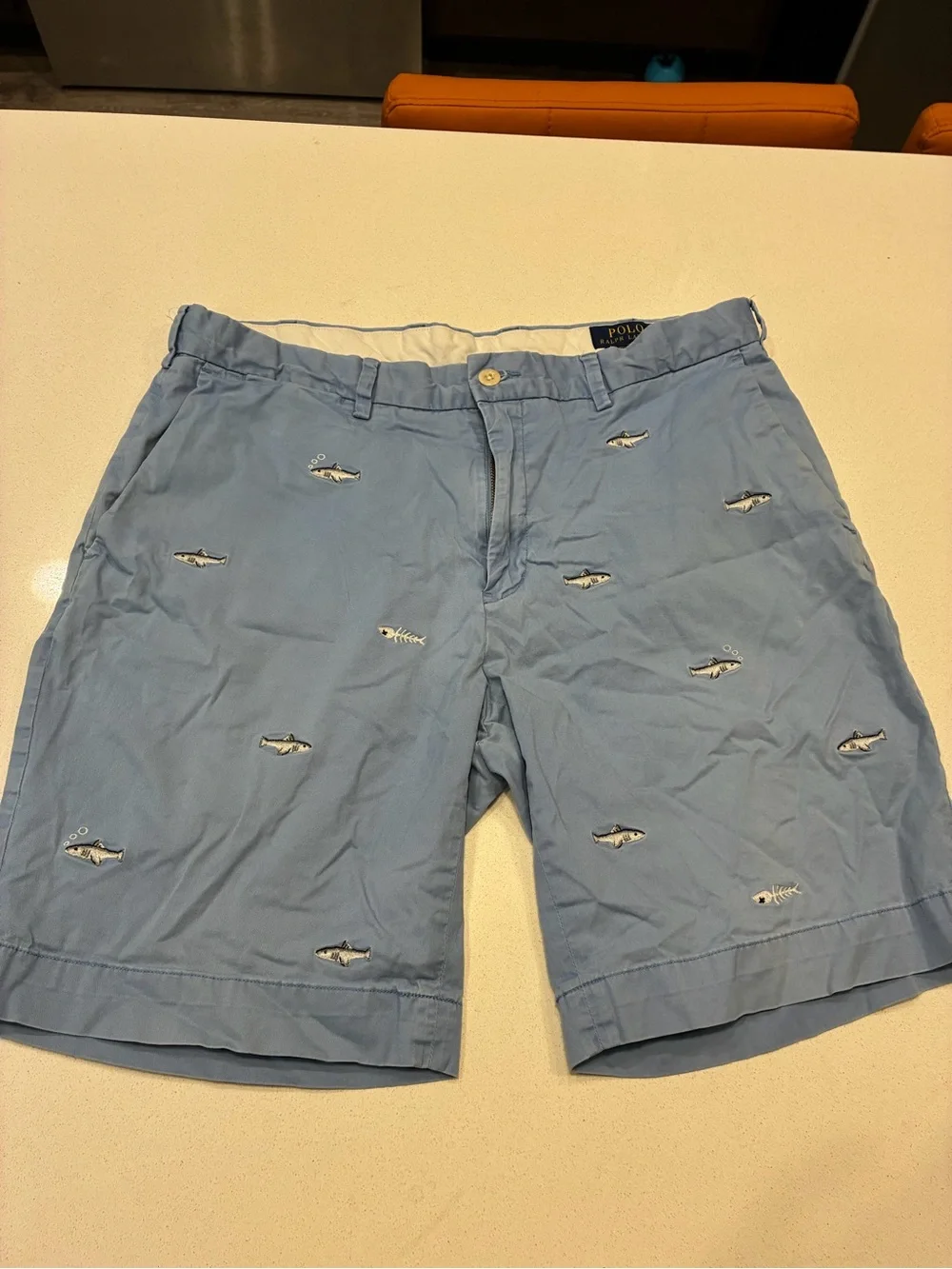Polo Ralph Lauren Stretch Classic Fit Shark Embroidered Shorts